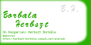 borbala herbszt business card
